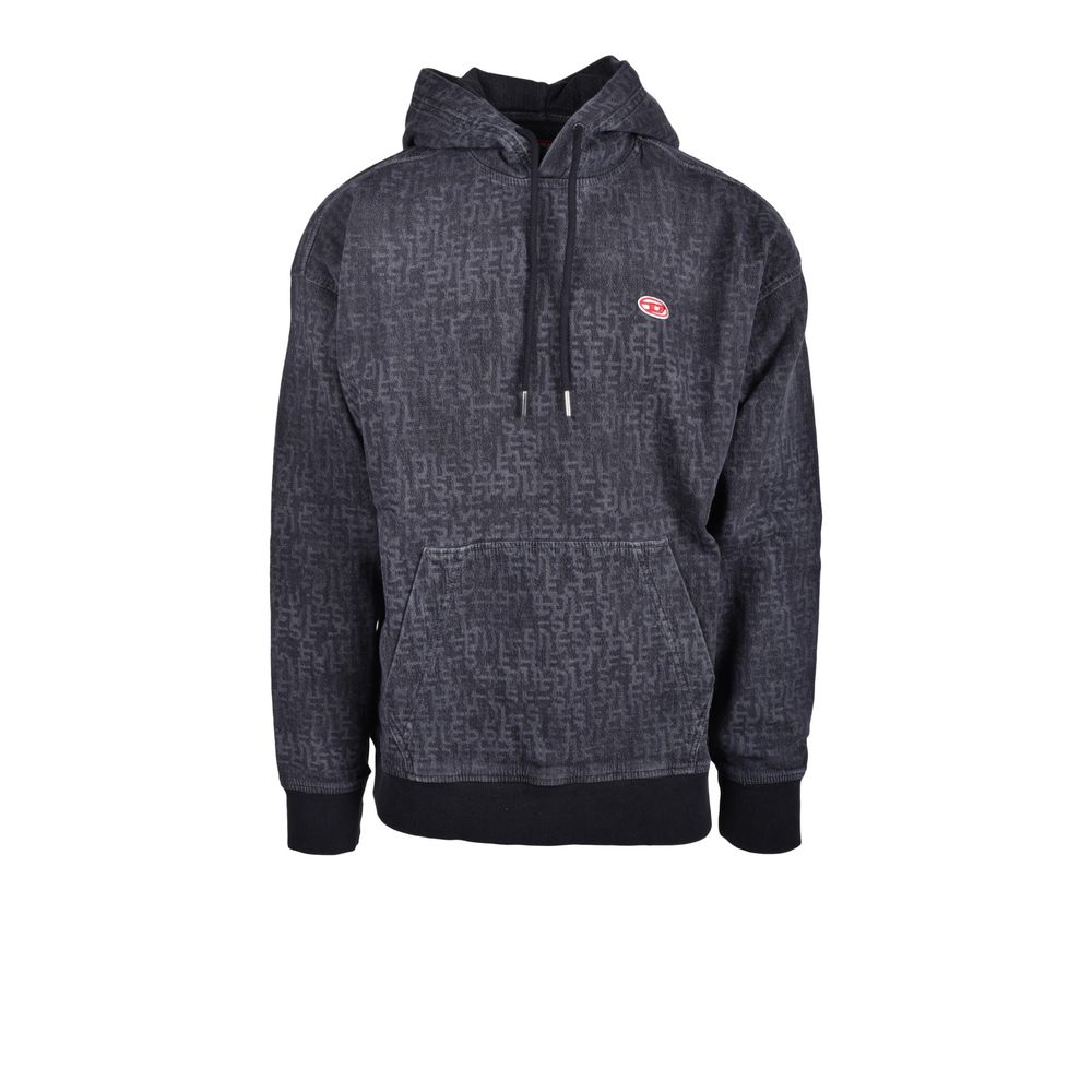 Diesel Gray Cotton Hoodie
